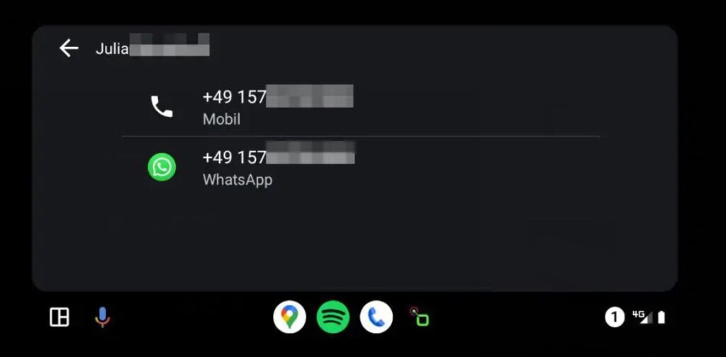 Android Auto Whatsapp Arama Özelliği