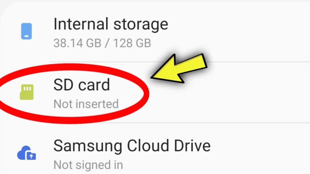 Telefon SD Kartı Görmüyor