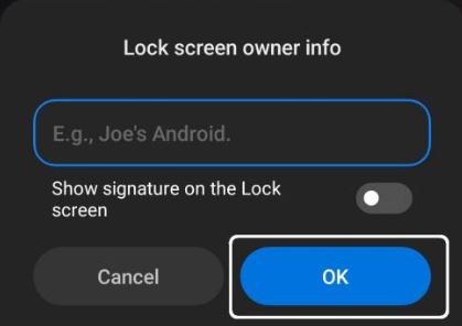 Kilit Ekranına Yazı Yazma